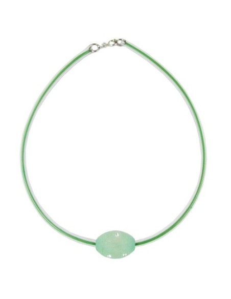 necklace olive mint/transparent