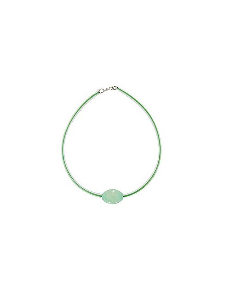 necklace olive mint/transparent
