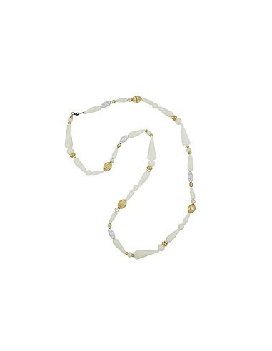necklace beads cream 96cm