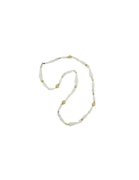 necklace beads cream 96cm