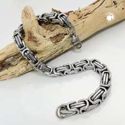 bracelet byzantine chain stainless steel