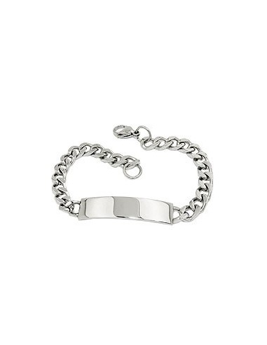 id bracelet curb chain stainless steel
