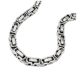 necklace byzantine chain stainless steel