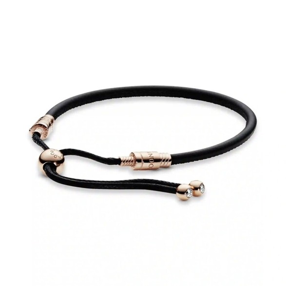 Damarmband Pandora MOMENTS LEATHER