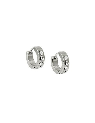 earring hoops zirconia stainless steel