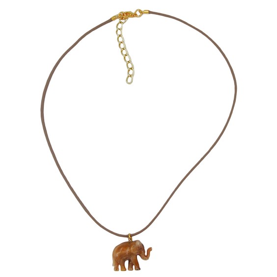 necklace elephant brown