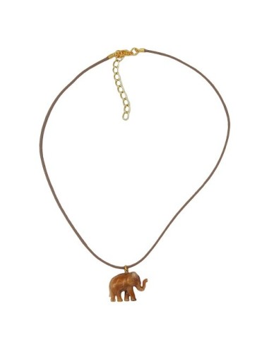 necklace elephant brown
