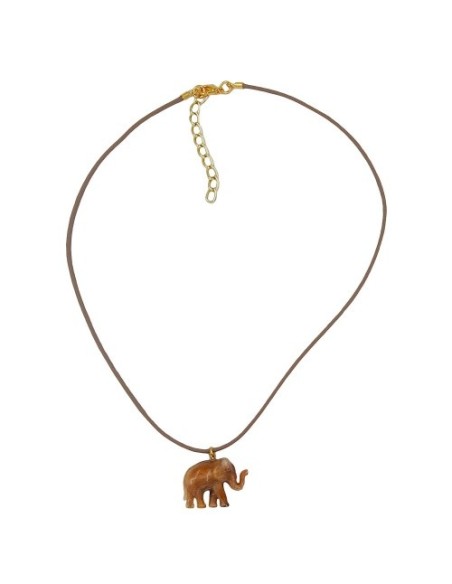 necklace elephant brown