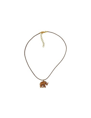 necklace elephant brown