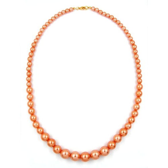necklace bead chain apricot