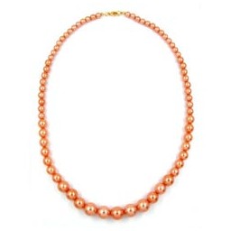 necklace bead chain apricot