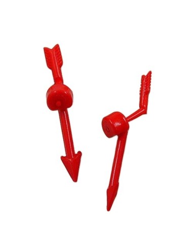 stud earrings red flash two parts