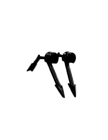 stud earrings black flash two parts
