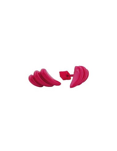 stud earrings pink striped