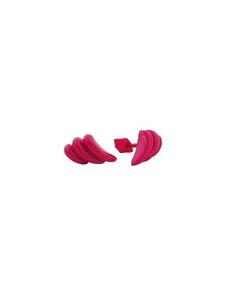 stud earrings pink striped