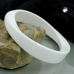 bangle white slightly twisted