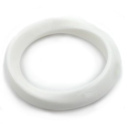 bangle white slightly twisted