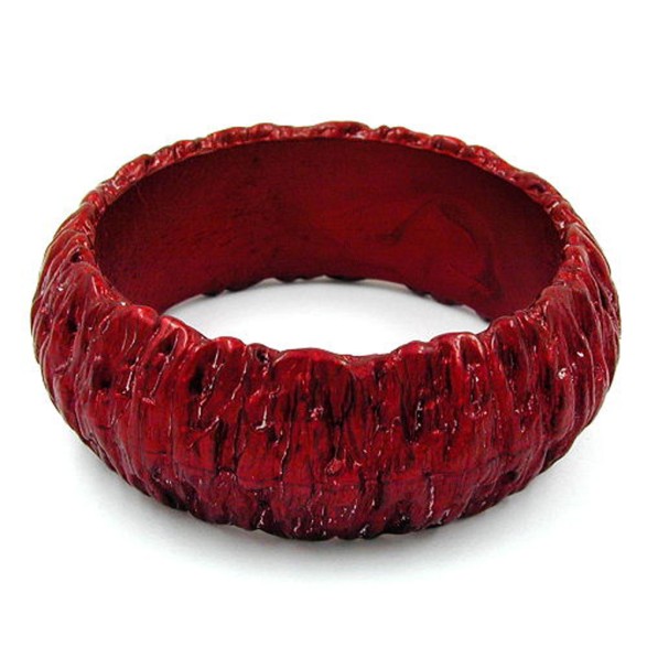 bangle red metal bark like