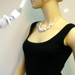 necklace white beads fantasy design