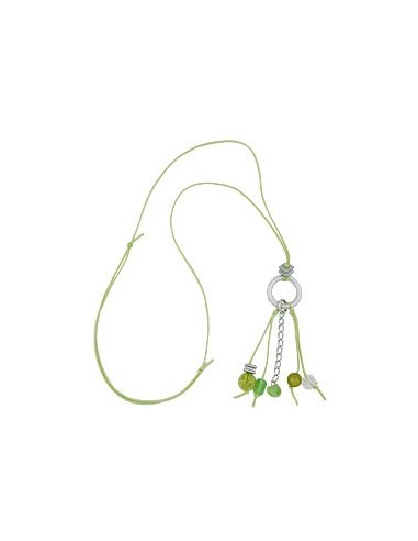 necklace lightgreen beads 90cm