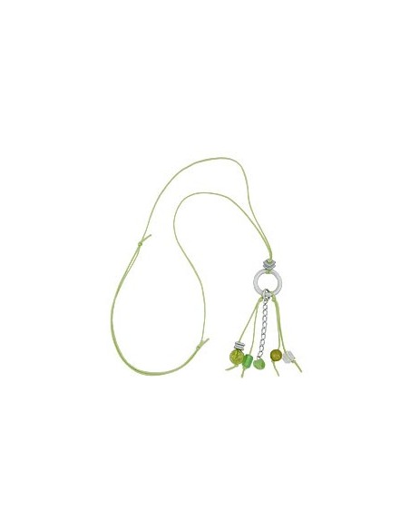 necklace lightgreen beads 90cm
