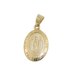 pendant lady of guadaloupe 9k gold