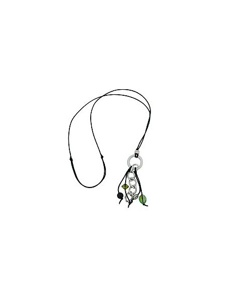 necklace grey/ olive beads