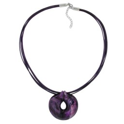 necklace amulett lilac marbled 55cm