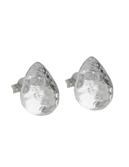 stud earrings drops crystal silver effect