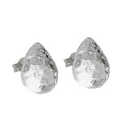stud earrings drops crystal silver effect