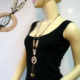 necklace brown ring 100cm