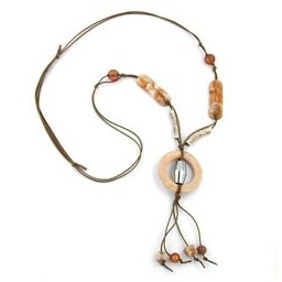 necklace brown ring 100cm