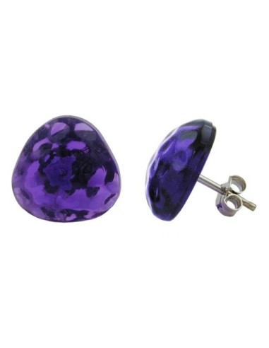 stud earrings purple