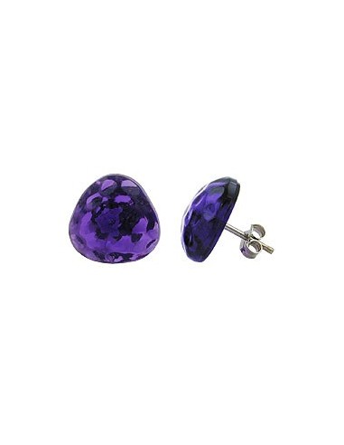 stud earrings purple