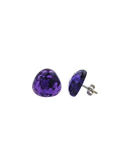 stud earrings purple