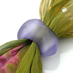 scarf bead purple transparent