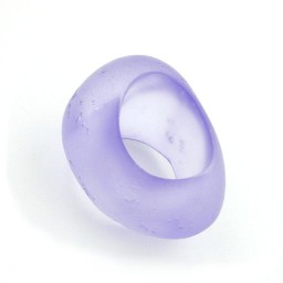 scarf bead purple transparent