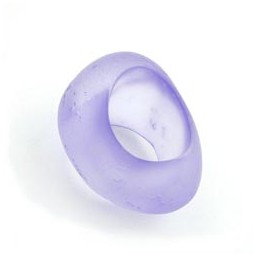 scarf bead purple transparent