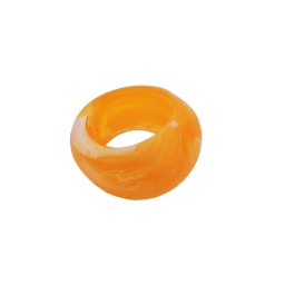 scarf bead yellow 28mm