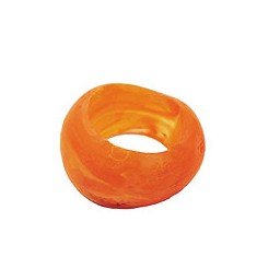 scarf bead yellow orange 28mm