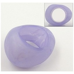 scarf bead 33mm lilac-marbled