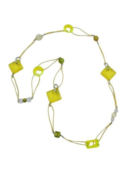necklace yellow green 100cm