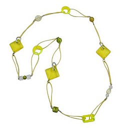 necklace yellow green 100cm