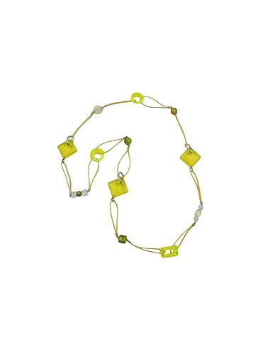 necklace yellow green 100cm