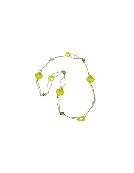 necklace yellow green 100cm