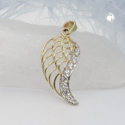 pendant wing of an angel 9k gold