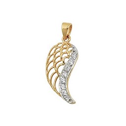 pendant wing of an angel 9k gold