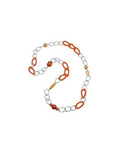 necklace curb chain beads 95cm