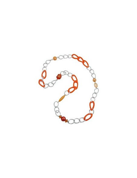 necklace curb chain beads 95cm