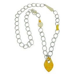 necklace curb chain beads 100cm